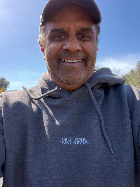 Help Ever. Hurt Never. — Founding Hoodie